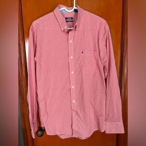 Men’s Izod Pink Gingham Shirt